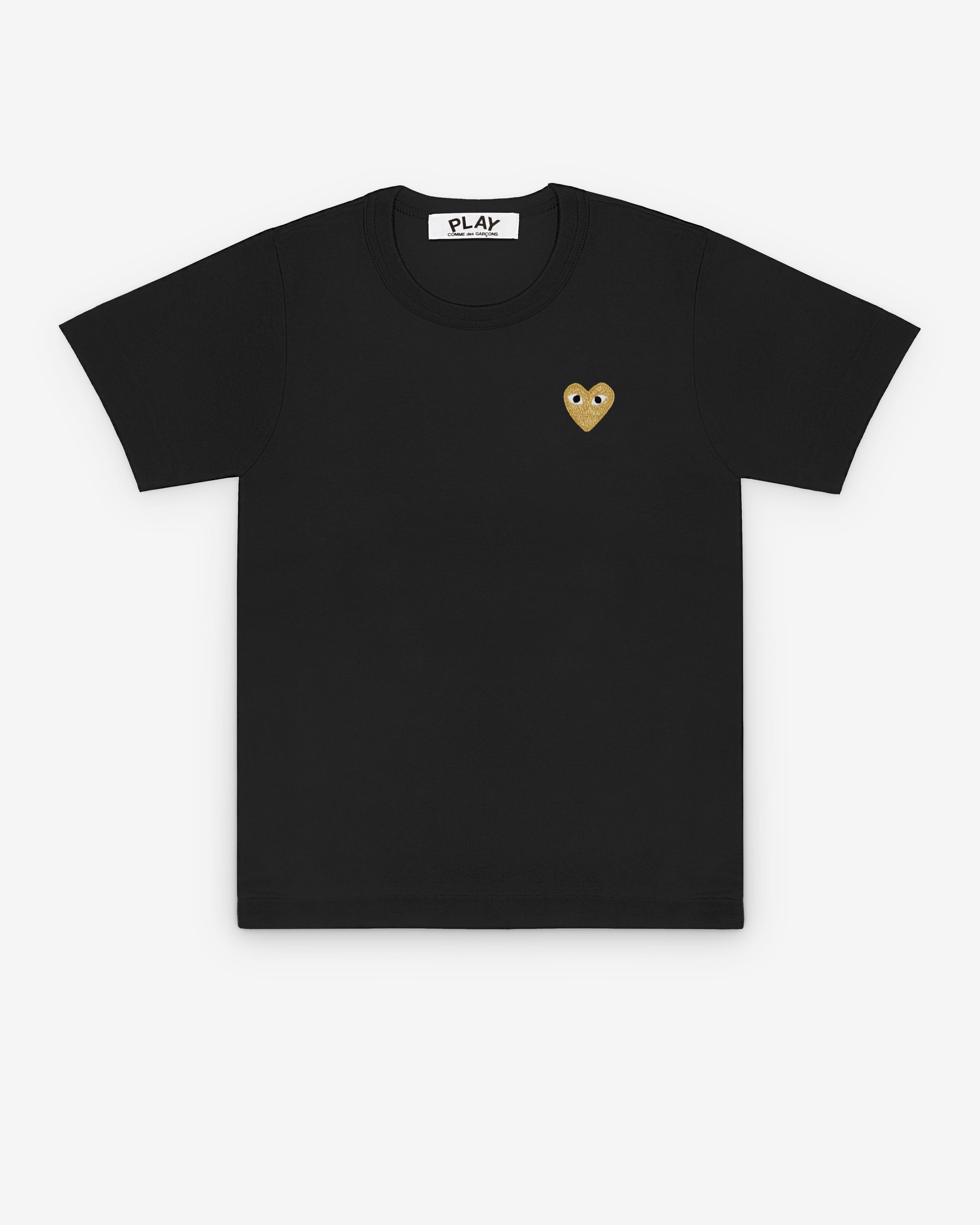 Play Comme des Gar?ons -  Gold Heart T-Shirt - (Black)