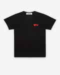 Play Comme des Gar?ons - T-Shirt with Double Heart - (Black)