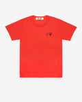 Play Comme des Gar?ons - T-Shirt with Double Heart - (Red)