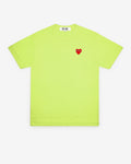 Play Comme des Gar?ons - Bright Red Heart T-Shirt - (Green)