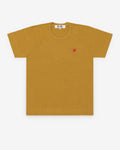 Play Comme des Gar?ons - Small Heart T-Shirt - (Mustard)