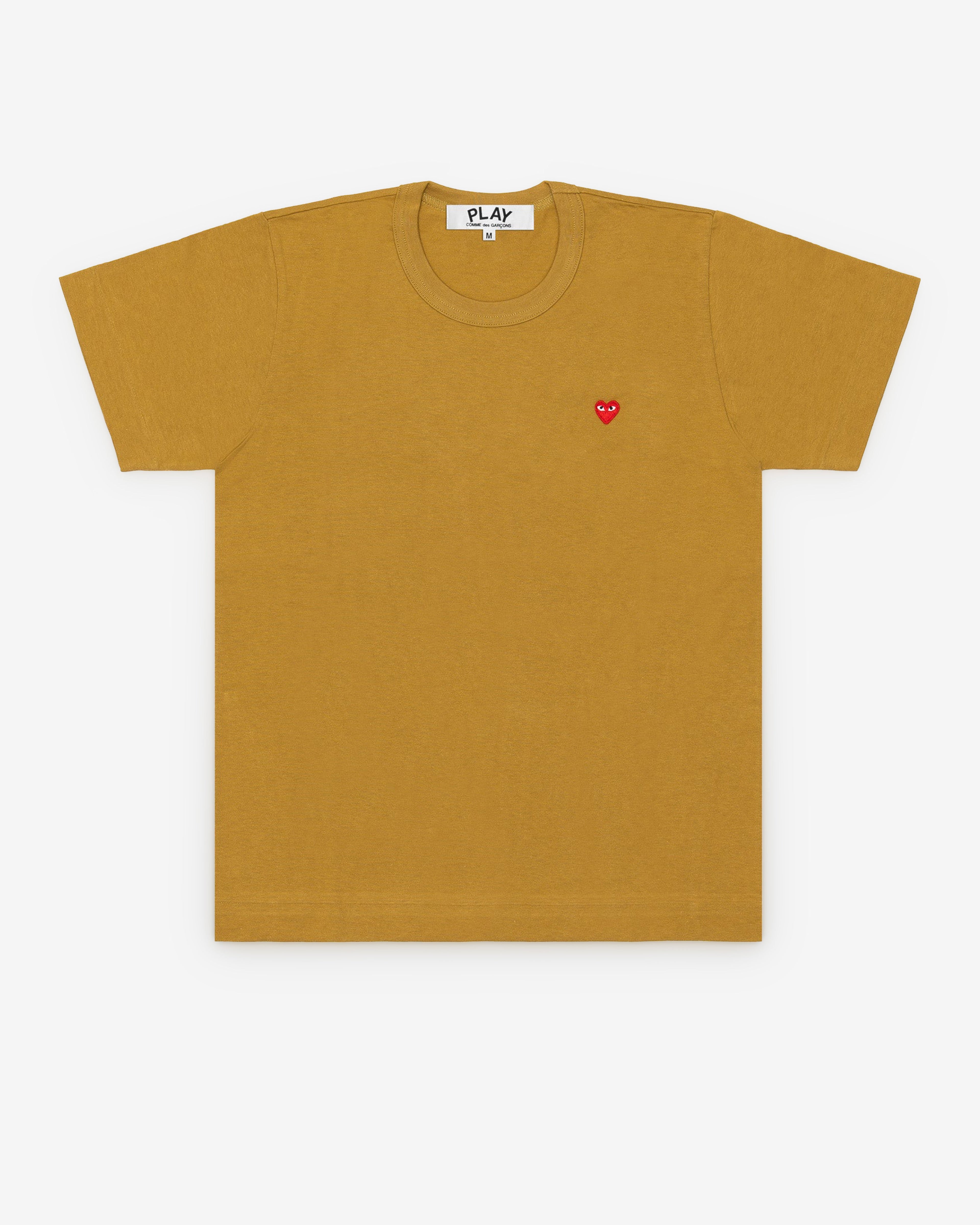 Play Comme des Gar?ons - Small Heart T-Shirt - (Mustard)