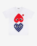 Play Comme des Gar?ons - Polka Dot With Upside Down Heart T-Shirt - (White)