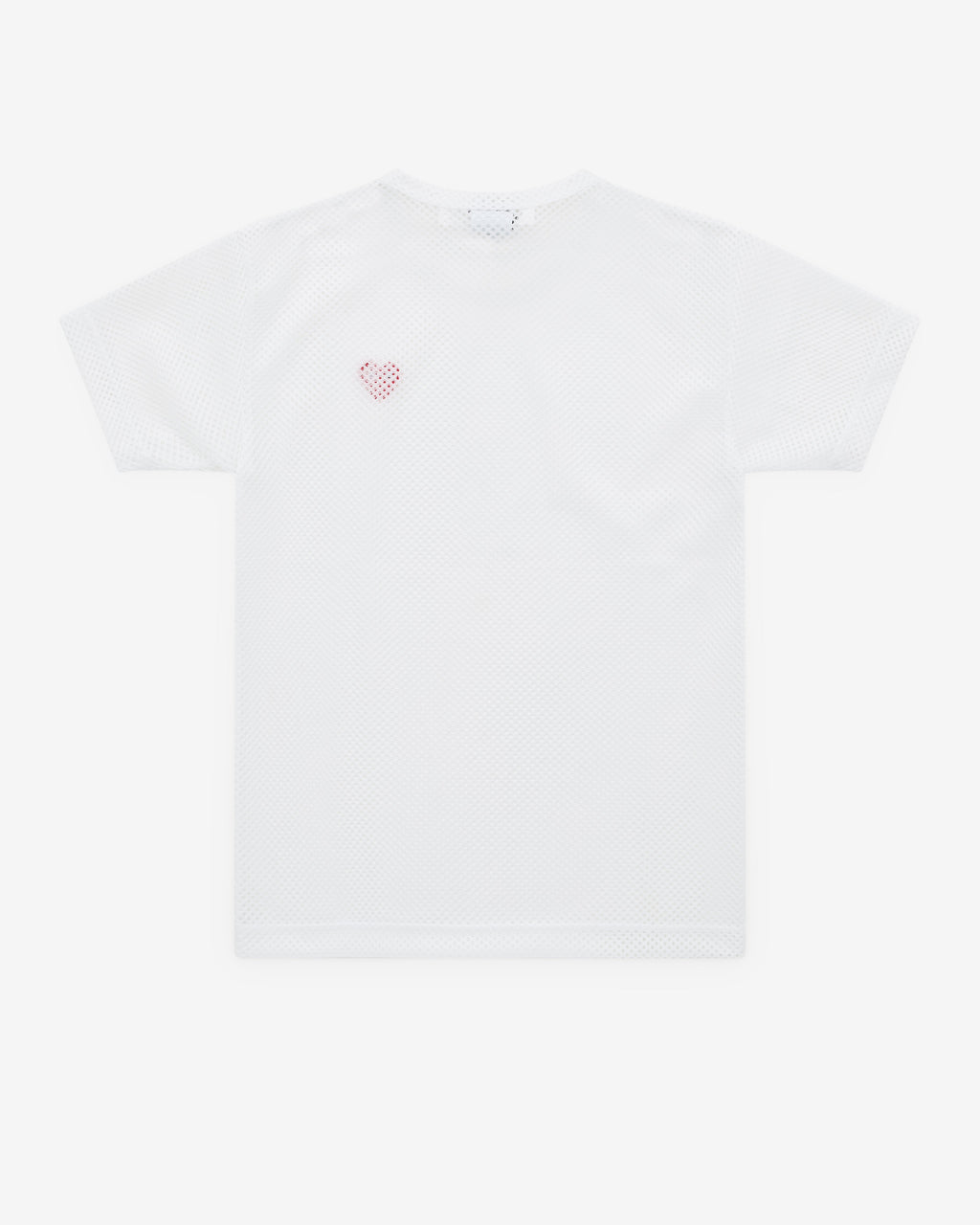 Play - Mesh T-Shirt Red Heart - (White)