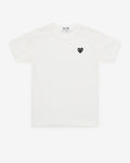 Play - Mesh T-Shirt Black Heart - (White)