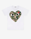 Play Comme des Gar?ons - Camouflage Heart T-Shirt - (White)